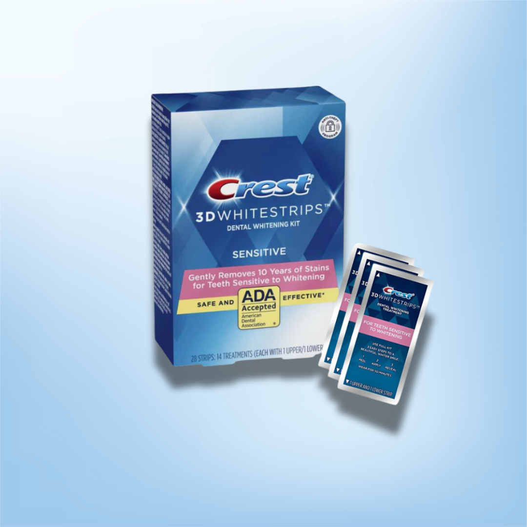 Crest 3D Whitestrips Sensitive Gentle Routine