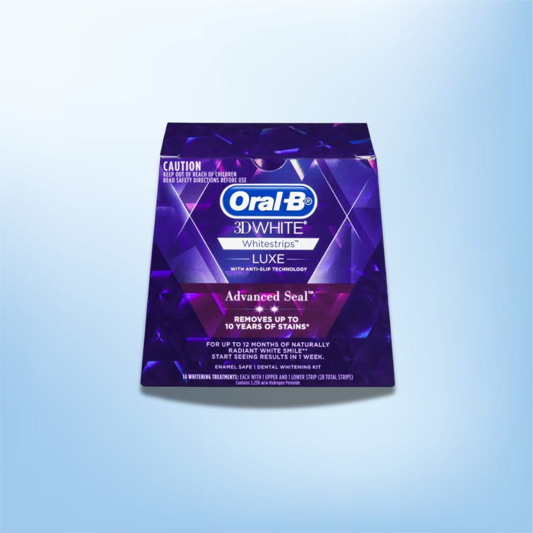 Oral-B 3D Whitening Strips Luxe Advanced Seal