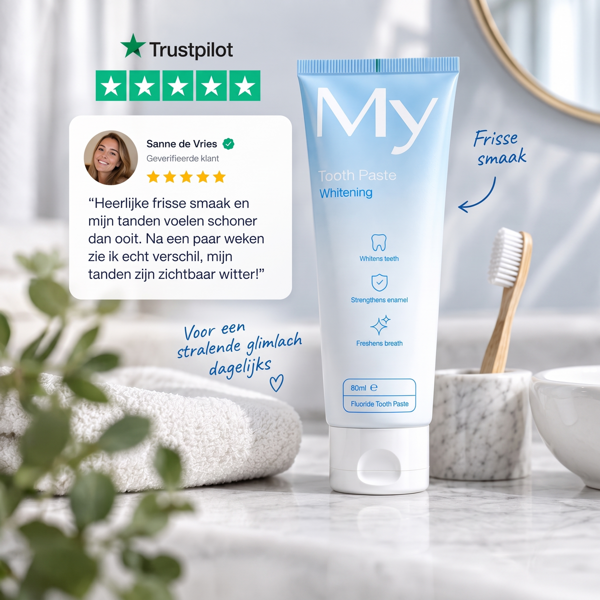 My Whitening Toothpaste Fresh Mint 80ml