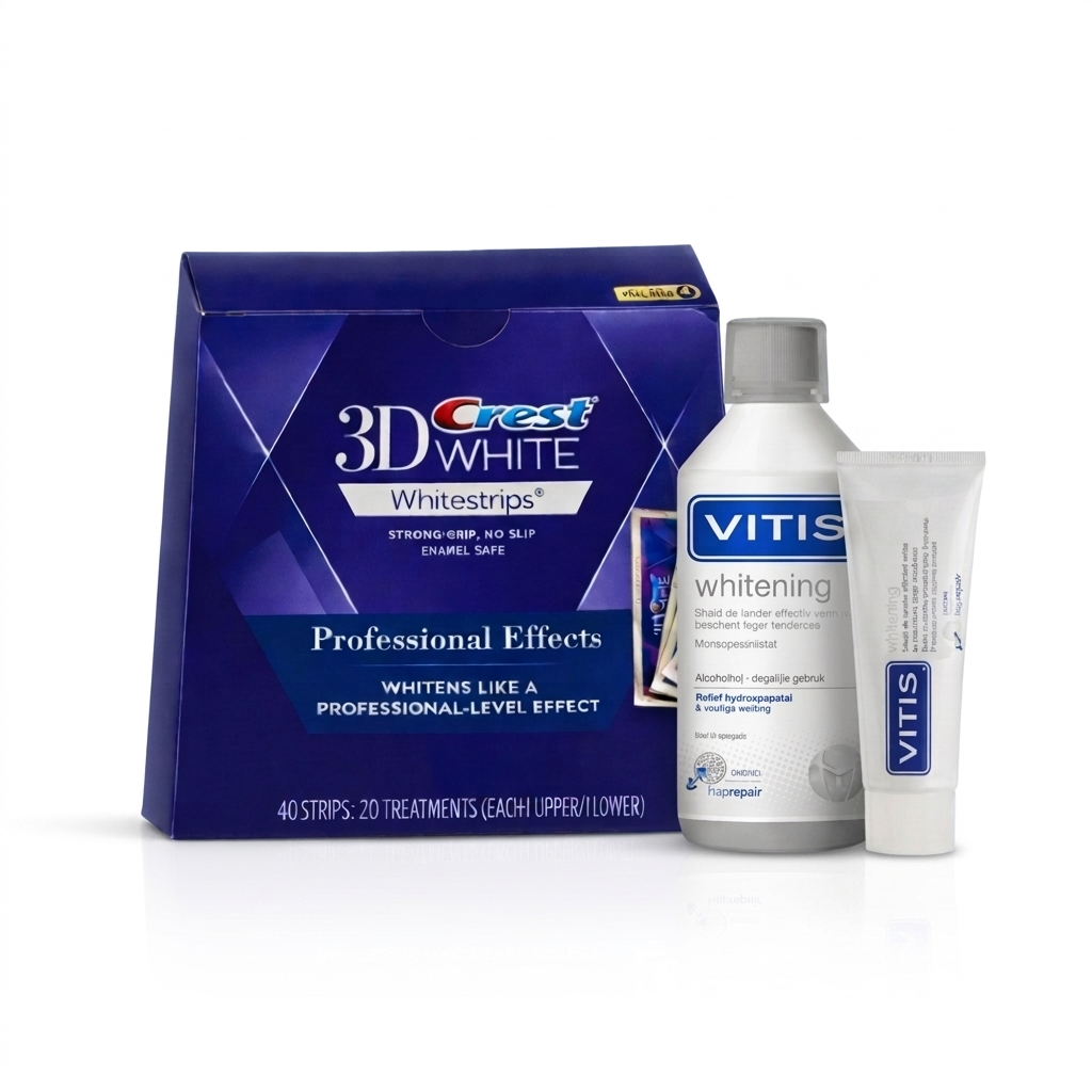 Crest 3D Whitestrips Professional Effects bundle with Vitis whitening - packshot